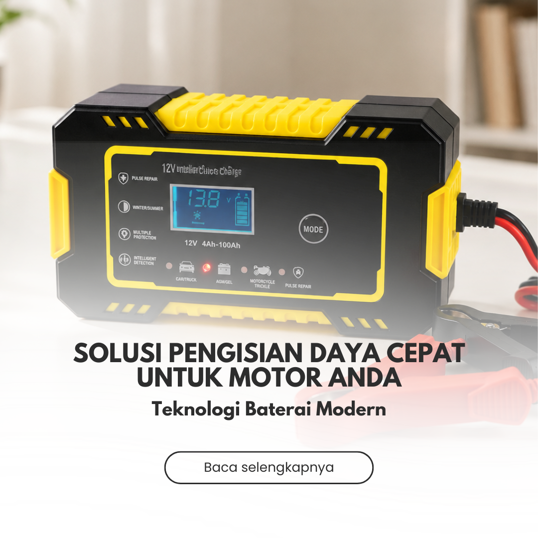 Cas Aki DURASTART Hanya 30 Menit! Solusi Pengisian Daya Cepat untuk Motor Anda