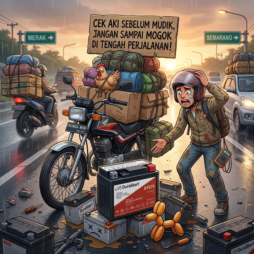 Cek Aki Motor Sebelum Mudik: Checklist agar Perjalanan Siap