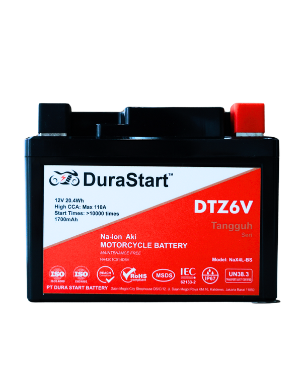 DURASTART DTZ6V            (NaX4L-BS)